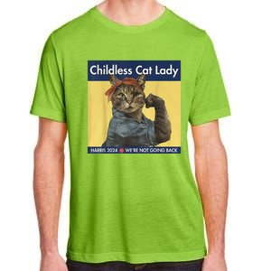 Childless Cat Lady Rosie The Riveter Ladies Voting Kamala Adult ChromaSoft Performance T-Shirt