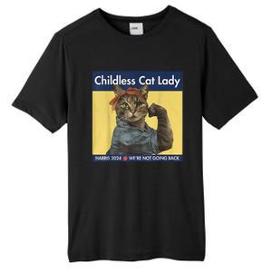 Childless Cat Lady Rosie The Riveter Ladies Voting Kamala Tall Fusion ChromaSoft Performance T-Shirt