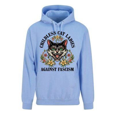 Childless Cat Ladies Against Fascism Unisex Surf Hoodie