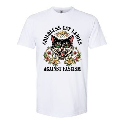 Childless Cat Ladies Against Fascism Softstyle CVC T-Shirt