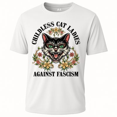 Childless Cat Ladies Against Fascism Cooling Performance Crew T-Shirt
