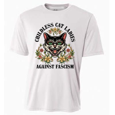 Childless Cat Ladies Against Fascism Cooling Performance Crew T-Shirt