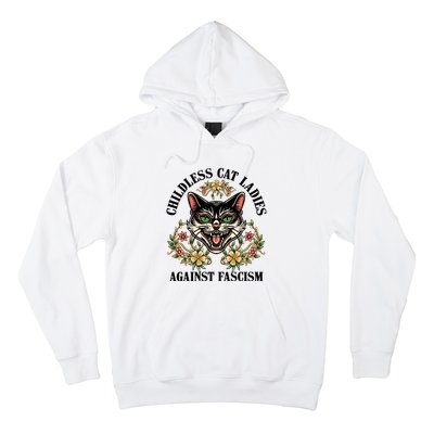 Childless Cat Ladies Against Fascism Hoodie