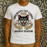 Childless Cat Ladies Against Fascism T-Shirt