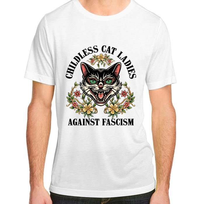 Childless Cat Ladies Against Fascism Adult ChromaSoft Performance T-Shirt