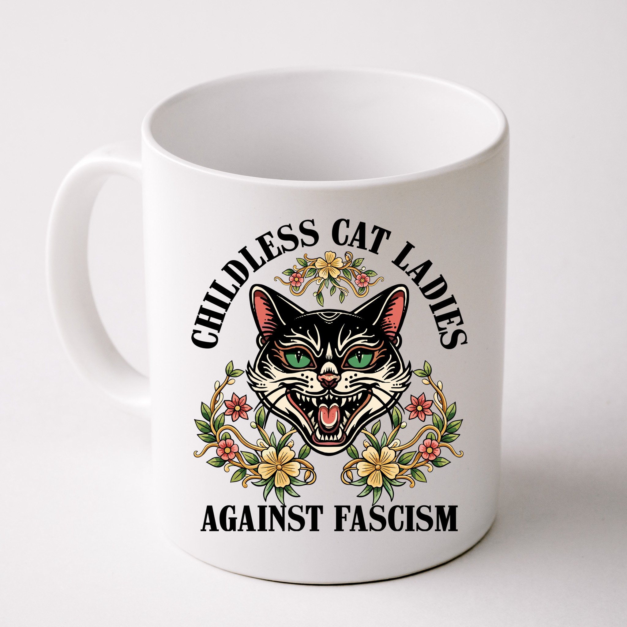 Childless Cat Ladies Against Fascism Mug