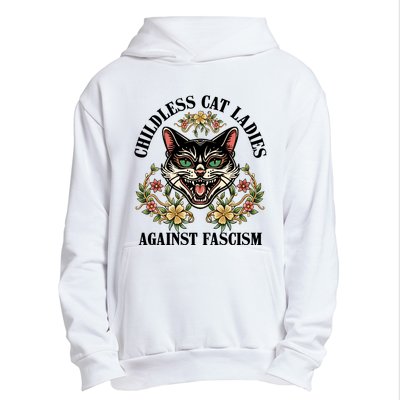 Childless Cat Ladies Against Fascism Urban Pullover Hoodie