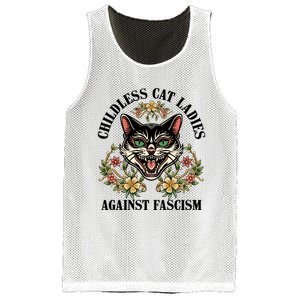 Childless Cat Ladies Against Fascism Mesh Reversible Basketball Jersey Tank