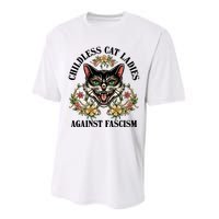 Childless Cat Ladies Against Fascism Performance Sprint T-Shirt