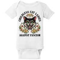 Childless Cat Ladies Against Fascism Baby Bodysuit