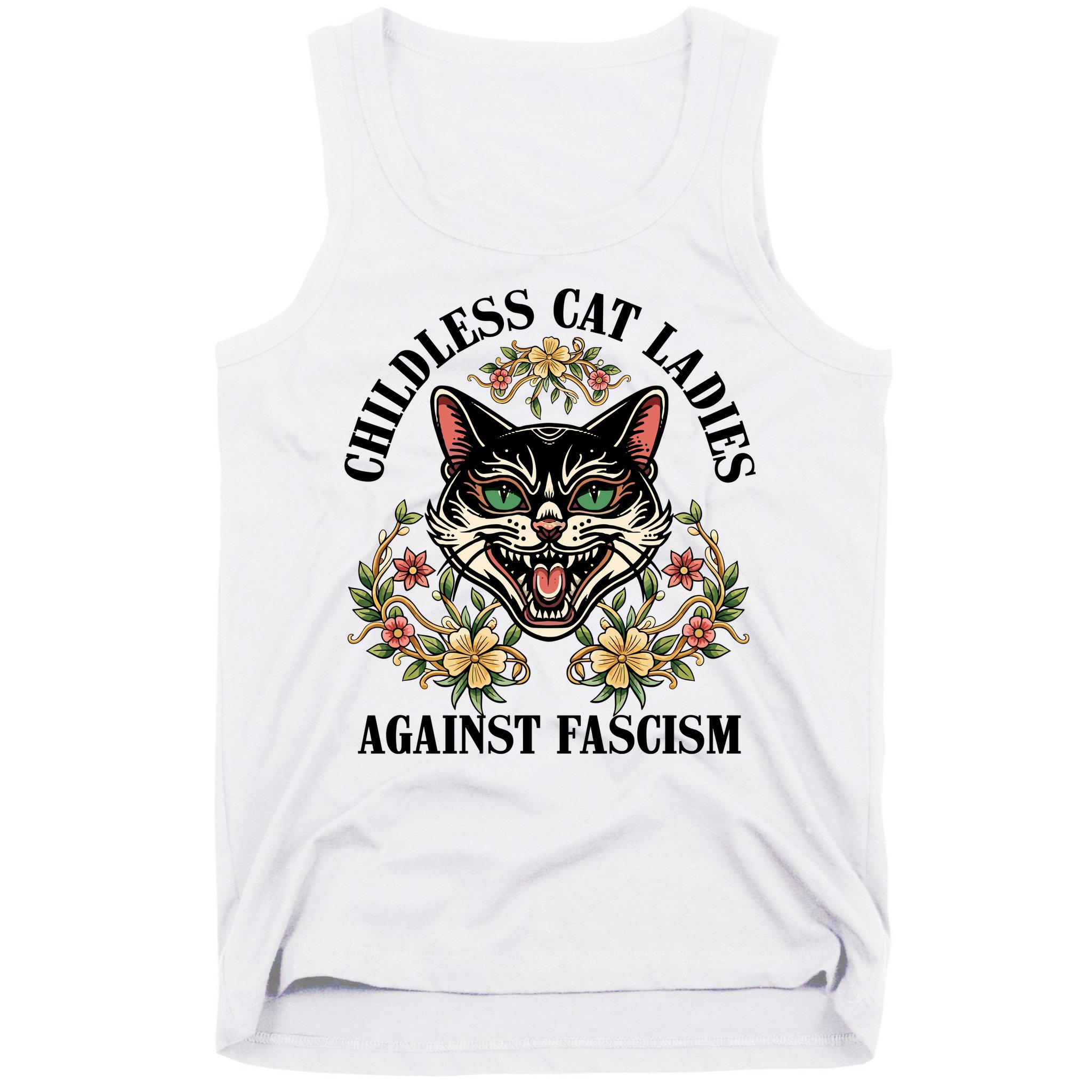 Childless Cat Ladies Against Fascism Tank Top