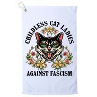 Childless Cat Ladies Against Fascism Golf Towel