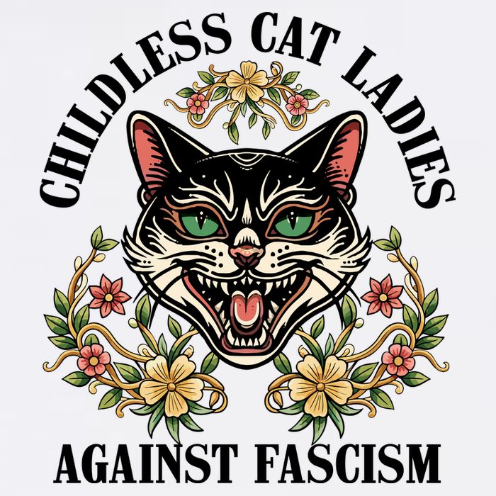 Childless Cat Ladies Against Fascism Golf Towel