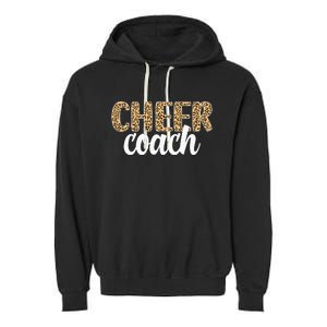 Cheer Coach Leopard Cheerleading Coach Garment-Dyed Fleece Hoodie