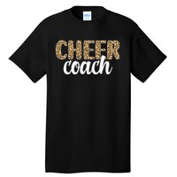 Cheer Coach Leopard Cheerleading Coach Tall T-Shirt