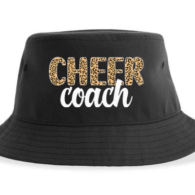 Cheer Coach Leopard Cheerleading Coach Sustainable Bucket Hat