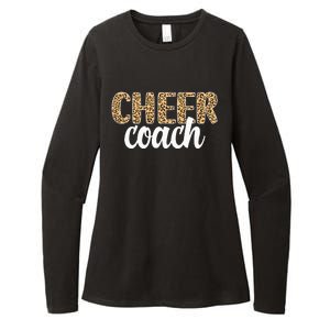 Cheer Coach Leopard Cheerleading Coach Womens CVC Long Sleeve Shirt