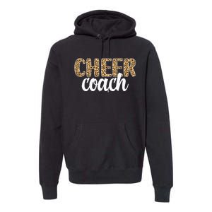 Cheer Coach Leopard Cheerleading Coach Premium Hoodie