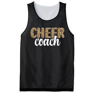 Cheer Coach Leopard Cheerleading Coach Mesh Reversible Basketball Jersey Tank