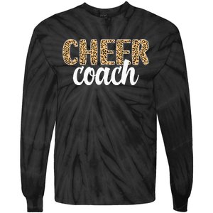 Cheer Coach Leopard Cheerleading Coach Tie-Dye Long Sleeve Shirt