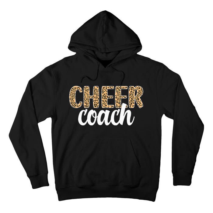 Cheer Coach Leopard Cheerleading Coach Tall Hoodie