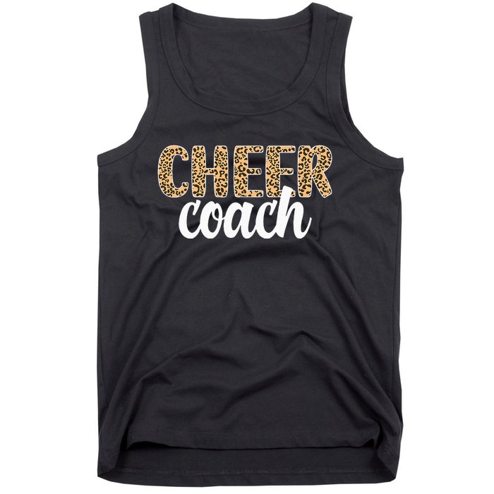 Cheer Coach Leopard Cheerleading Coach Tank Top