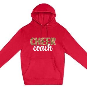 Cheer Coach Leopard Cheerleading Coach Premium Pullover Hoodie