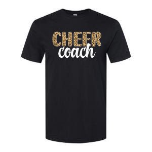 Cheer Coach Leopard Cheerleading Coach Softstyle CVC T-Shirt