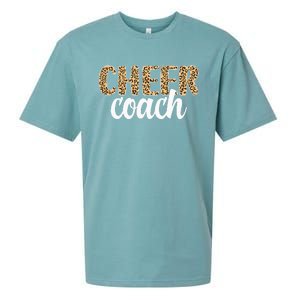 Cheer Coach Leopard Cheerleading Coach Sueded Cloud Jersey T-Shirt