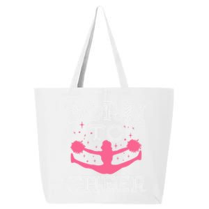 Cheerleading Cheerleader Mom Cheer Squad Born To Cheer Gift 25L Jumbo Tote