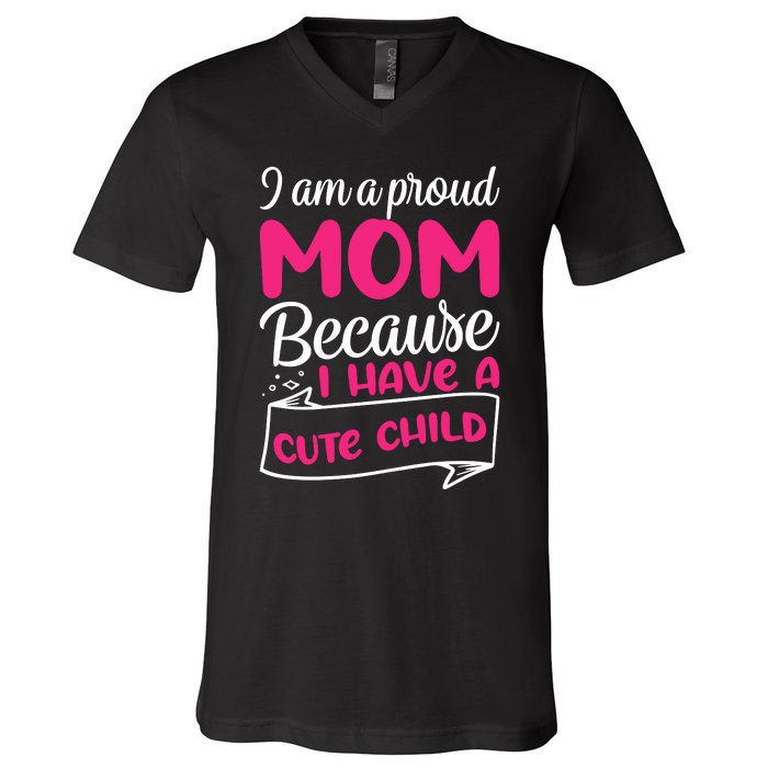 Cute Child Mother's Day T V-Neck T-Shirt