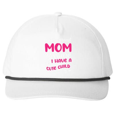 Cute Child Mother's Day T Snapback Five-Panel Rope Hat