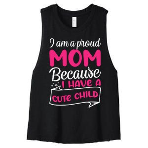 Cute Child Mother's Day T Women's Racerback Cropped Tank