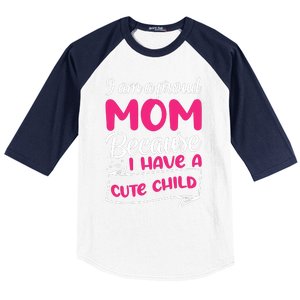 Cute Child Mother's Day T Baseball Sleeve Shirt