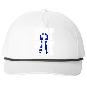 Colon Cancer Meaningful Gift Colorectal Bowel Cancer Awareness Month Snapback Five-Panel Rope Hat