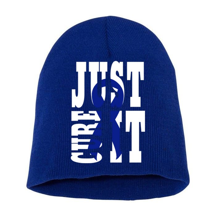 Colon Cancer Meaningful Gift Colorectal Bowel Cancer Awareness Month Short Acrylic Beanie