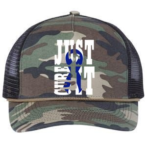 Colon Cancer Meaningful Gift Colorectal Bowel Cancer Awareness Month Retro Rope Trucker Hat Cap