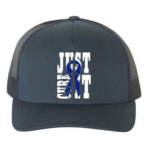 Colon Cancer Meaningful Gift Colorectal Bowel Cancer Awareness Month Yupoong Adult 5-Panel Trucker Hat