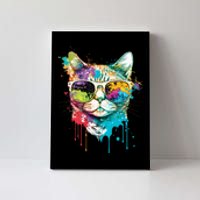 Cute Cat Motif Pop Art Cat Canvas