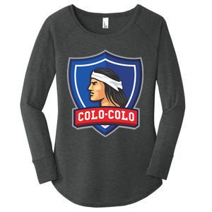 Club Colocolo Macul Chile Updated Women's Perfect Tri Tunic Long Sleeve Shirt