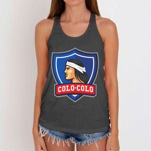 Club Colocolo Macul Chile Updated Women's Knotted Racerback Tank