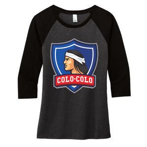 Club Colocolo Macul Chile Updated Women's Tri-Blend 3/4-Sleeve Raglan Shirt