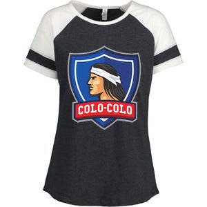 Club Colocolo Macul Chile Updated Enza Ladies Jersey Colorblock Tee