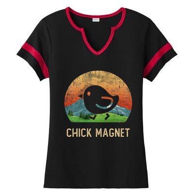 Cool Chick Magnet I Just Freaking Love Chicken Farm Ladies Halftime Notch Neck Tee