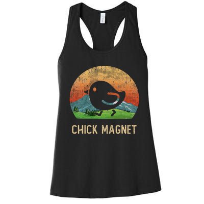 Cool Chick Magnet I Just Freaking Love Chicken Farm Women's Racerback Tank