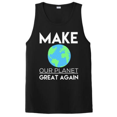 Climate Change Make Our Planet Great Again PosiCharge Competitor Tank