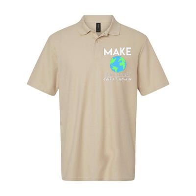 Climate Change Make Our Planet Great Again Softstyle Adult Sport Polo