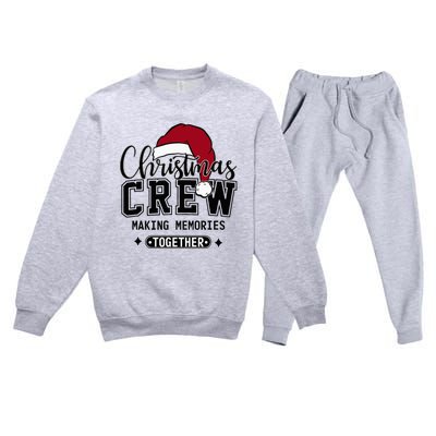 Christmas Crew Making Memories Together Matching Family Premium Crewneck Sweatsuit Set