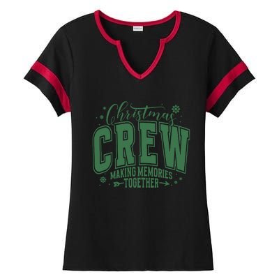 Christmas Crew Making Memories Together Ladies Halftime Notch Neck Tee