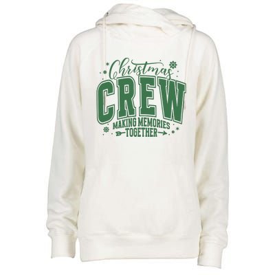 Christmas Crew Making Memories Together Womens Funnel Neck Pullover Hood